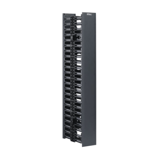 Organizador Vertical NetRunner, Doble (Frontal y Posterior), Para Rack