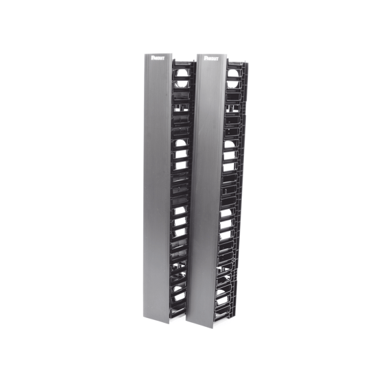 Organizador Vertical NetRunner, Doble (Frontal y Posterior), Para Rack