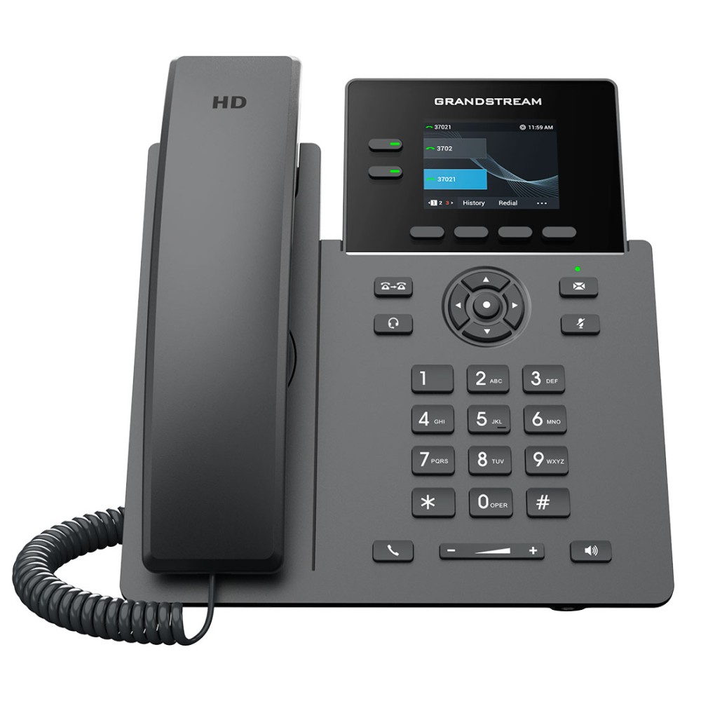 GRP2610P, Teléfono IP HD Carrier-Grade, 2 cuentas SIP, LCD 2.4" color.