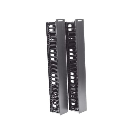 Organizador Vertical NetRunner, Doble (Frontal y Posterior), Para Rack