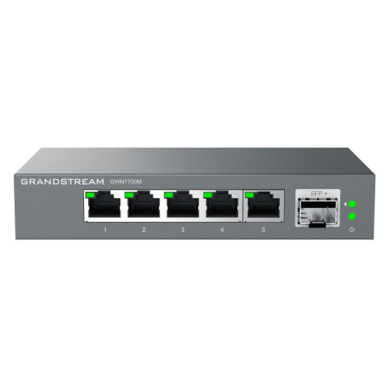 GWN7700M, Switch No Administrable, 5 puertos RJ45 de 100/1000/2500Mbps