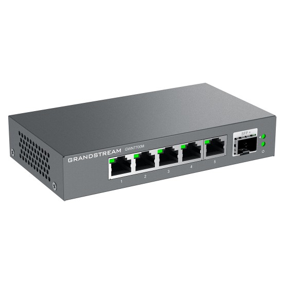GWN7700M, Switch No Administrable, 5 puertos RJ45 de 100/1000/2500Mbps