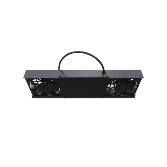 Kit de 2 Ventiladores (12 x 12 cm) con 3 Tomas de Corriente 110 Vca/50