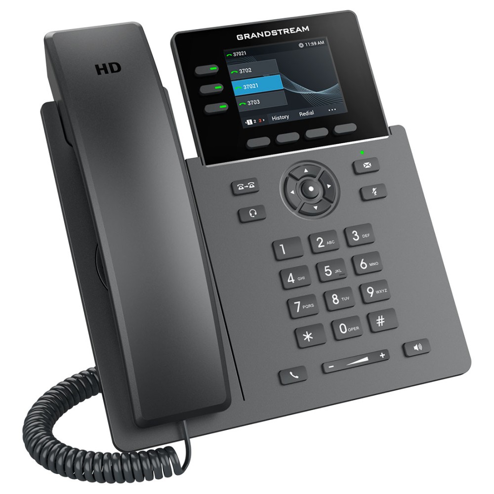 GRP2611G, Teléfono IP HD Carrier-Grade, 3 cuentas SIP, LCD 2.8" color.