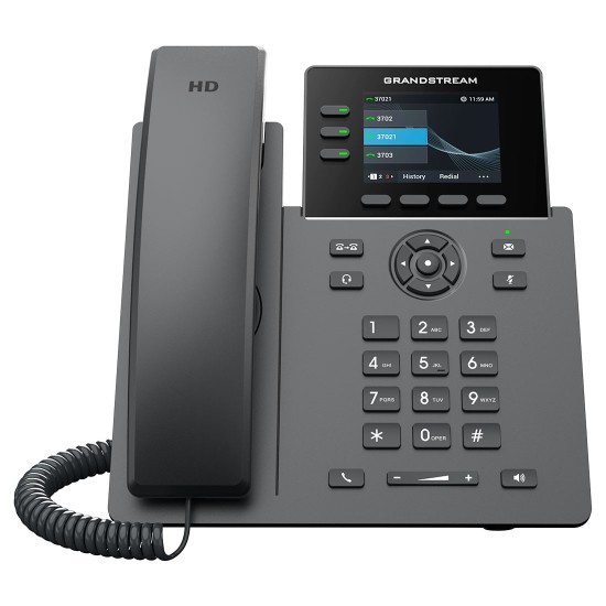GRP2611G, Teléfono IP HD Carrier-Grade, 3 cuentas SIP, LCD 2.8" color.
