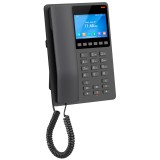 GHP631W, Teléfono Hotelero IP Negro, WiFi-6, LCD Color 3.5", 2 SIP 2 l
