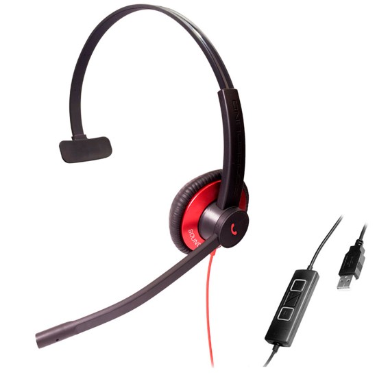 EPIC 511-R, Diadema ambiente extremo y controles, doble mic, USB y 3.5