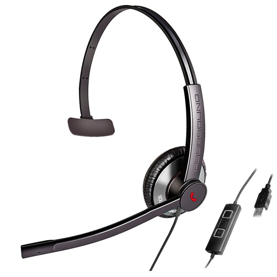 EPIC 511-G, Diadema ambiente extremo y controles, doble mic, USB gris