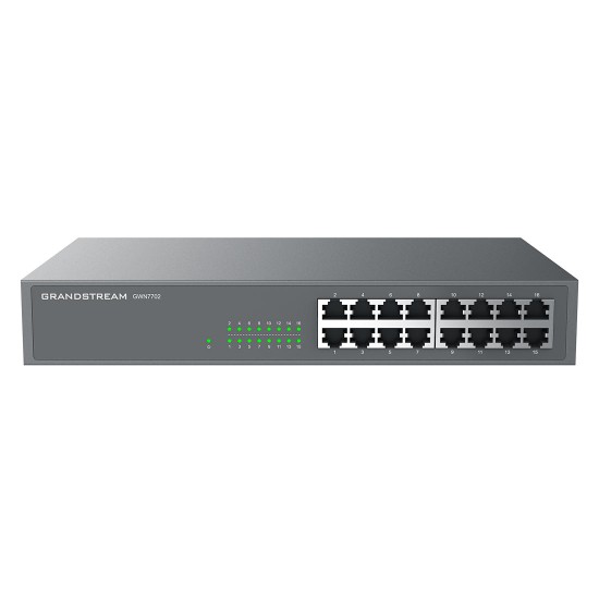GWN7702, Switch No Administrable, 16 puertos Giga Ethernet, gabinete m