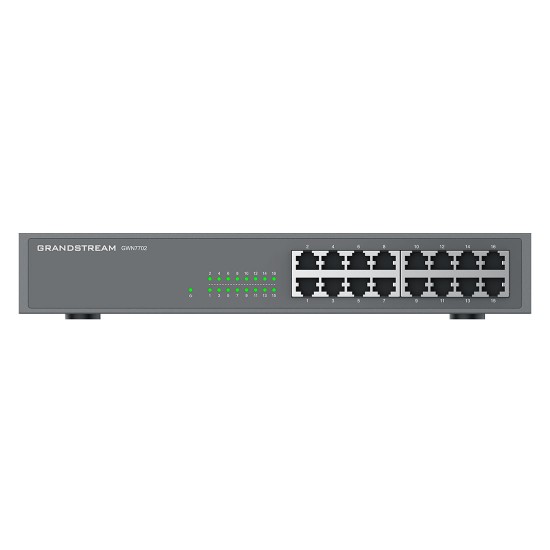 GWN7702, Switch No Administrable, 16 puertos Giga Ethernet, gabinete m