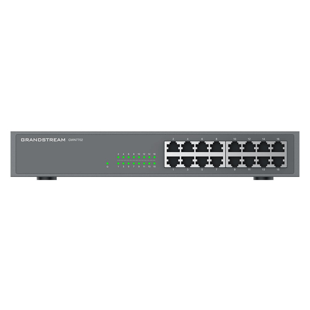 GWN7702, Switch No Administrable, 16 puertos Giga Ethernet, gabinete m
