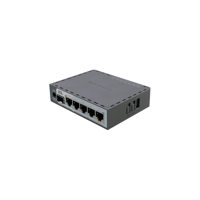 E60iUGS, hEX S, Ruteador Dual Core 950MHz, 512MB RAM, 2.5G SFP, 5xGEth