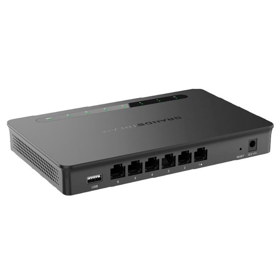 GWN7001, Ruteador Multi-WAN, Firewall y VPNs, 6xGigaEth configurables