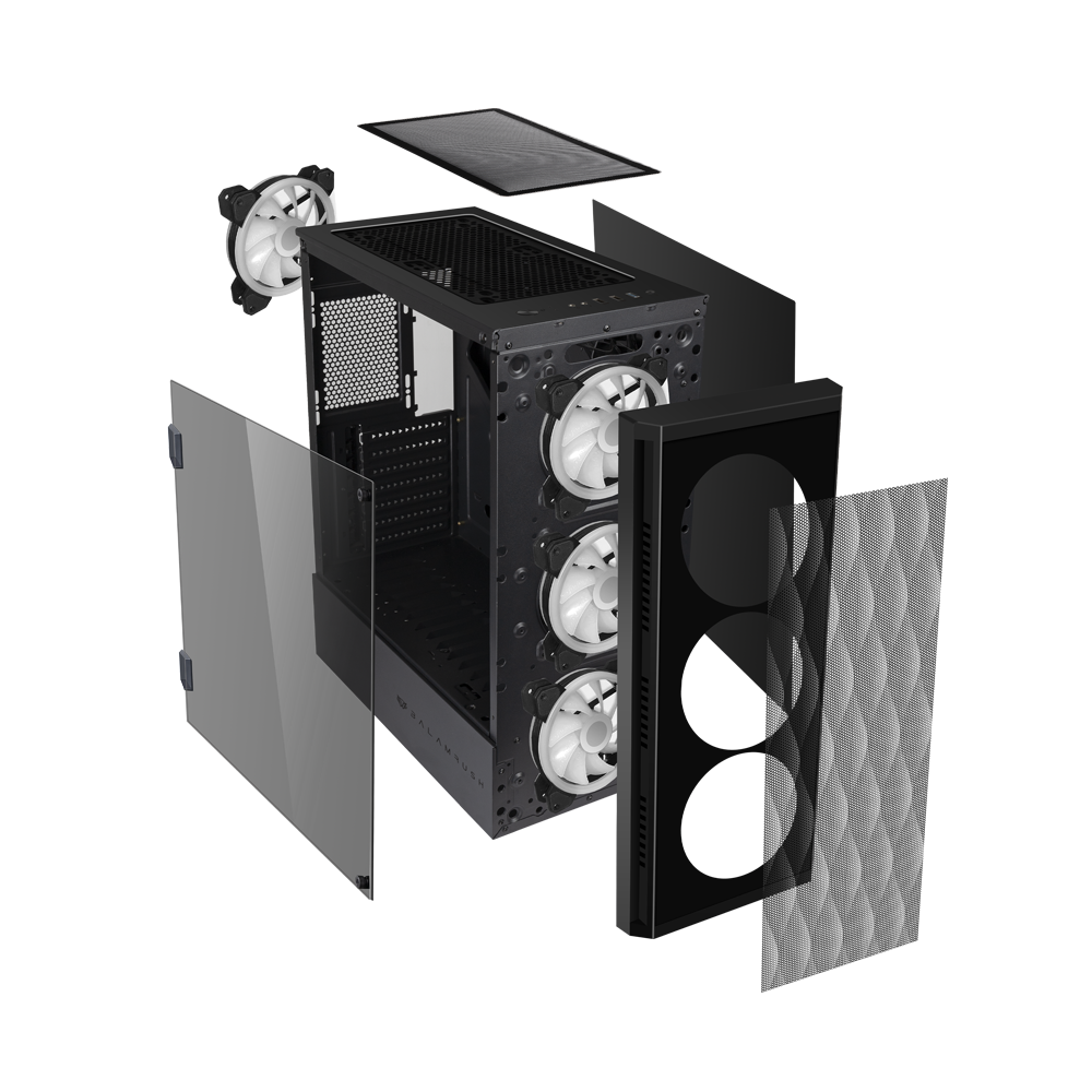 GABINETE BALAMRUSH E-ATX 4VENT ARGB 2USB 3.0 CRISTAL SGX3000 BR-931281
