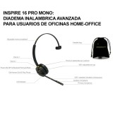 INSPIRE 16PRO-MONO, C-D, Diadema Bluetooth Monoaural Profesional, canc
