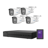 Kit TurboHD 1080p + SSD 1 TB / DVR 4 Canales / 4 Cámaras Bala ColorVu