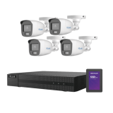 Kit TurboHD 1080p + SSD 1 TB / DVR 4 Canales / 4 Cámaras Bala ColorVu