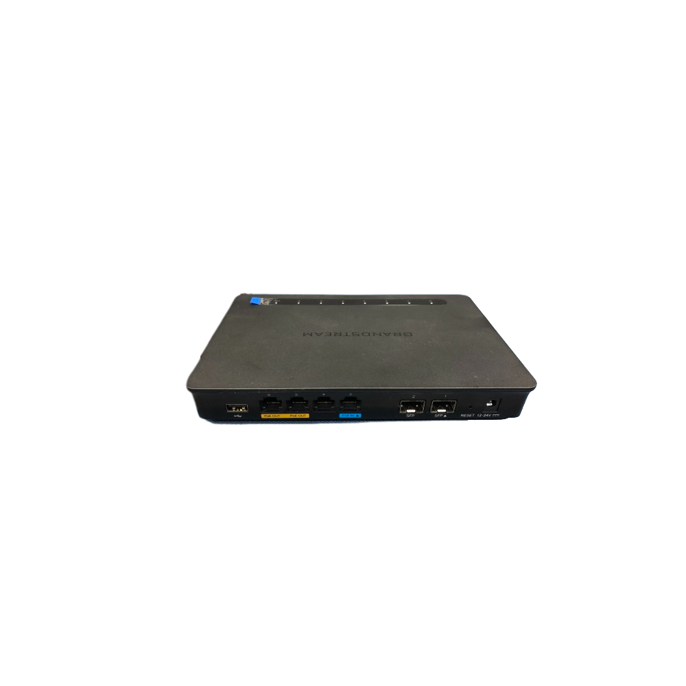 GWN7002, Ruteador Multi-WAN, PoE, Firewall y VPNs, 2xGigaSFP y 4xGigaE