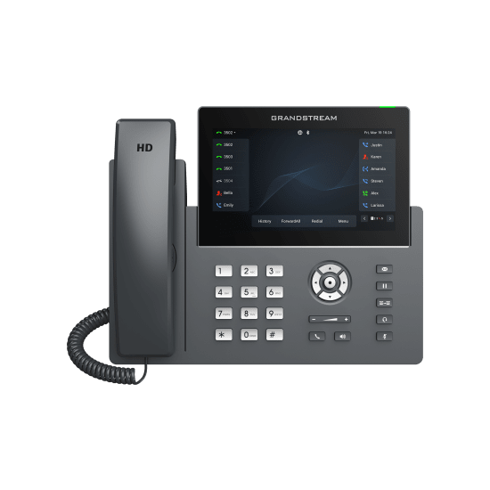 GRP2670, Teléfono IP HD Carrier-Grade, 6 cuentas SIP, 12 líneas, WiFi,