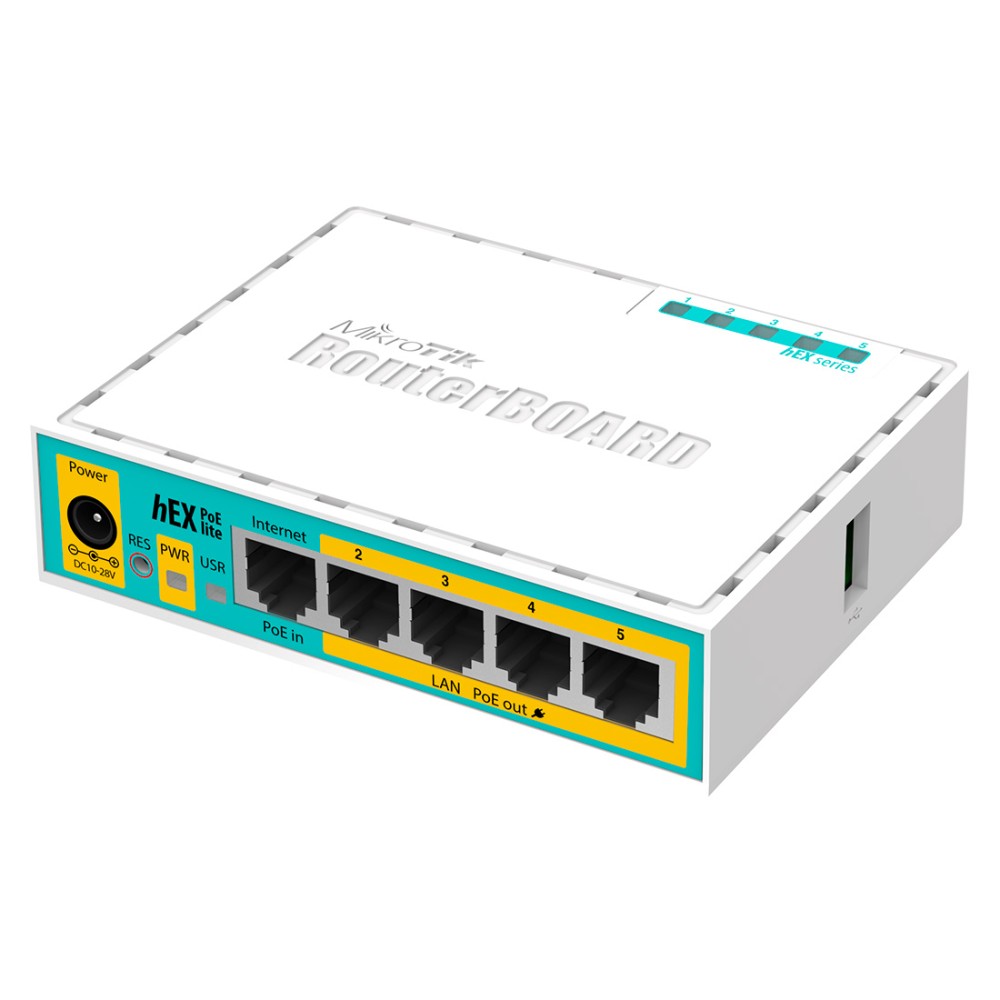 RB750UPr2, RB 5 Eth 64MB RAM 400Mhz CPU PoE 2-5 Eth USB