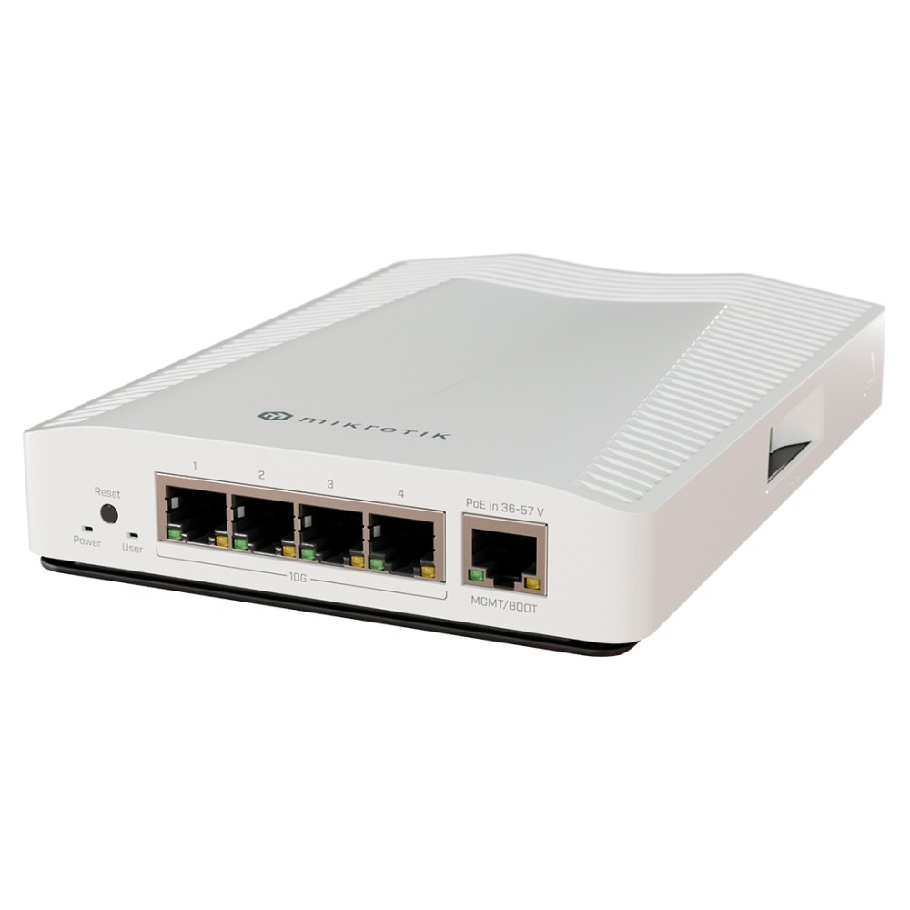 CRS304-4XG-IN, Switch 10G, CPU 1,200Mhz, RAM 512 MB, 4x10GigaEth, 1xGi