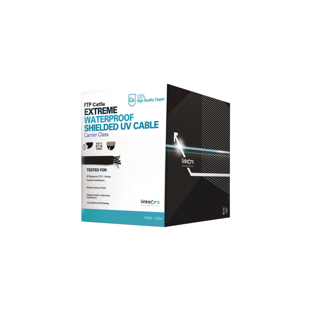 Cable UTP Categoría 5e para Exterior / 24AWG 4 Pares / Conductor Cobre