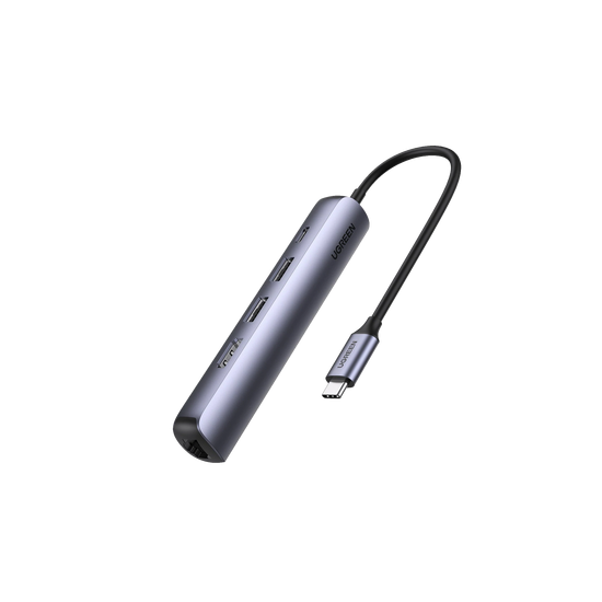 HUB USB-C (Docking Station) 5 en 1 | Ultra Delgado | 2 USB-A 3.1 a (5