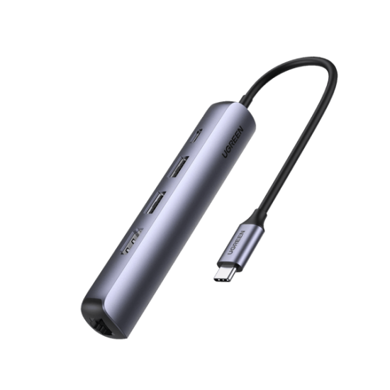 HUB USB-C (Docking Station) 5 en 1 | Ultra Delgado | 2 USB-A 3.1 a (5