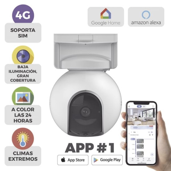 Camara de Batería Recargable / 4G Multicarrier / 3 Megapixel / Compati