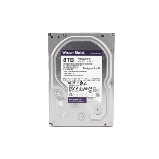 Disco duro WD de 8TB / 7200RPM / Optimizado para soluciones de video i