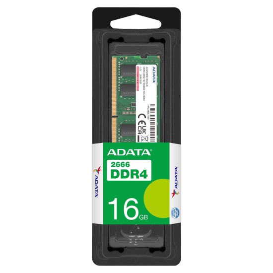 MEMORIA ADATA SODIMM DDR4 16GB PC4-21300 2666MHZ CL19 260PIN 1.2V LAPT